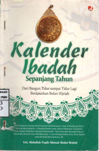Image of Kalender Ibadah Sepanjang Tahun
