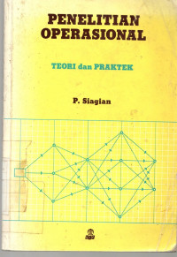 Image of Penelitian Operasional | Teori dan praktek